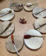 Trommelbaukurs Rahmentrommel mit Einweihungszeremonie mit Sandra Wolfram