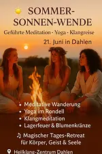 Meditation, Yoga, Klangreise – Sommersonnenwende mit Bianca Menzel