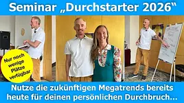 Seminar „Durchstarter 2026 – Werde mit dem, was du liebst, (noch) erfolgreicher” mit Raik Garve & Dr. phil. Julia König