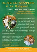 Klang-Entspannung in der Hängematte mit Carina Leithold & Jens Müller