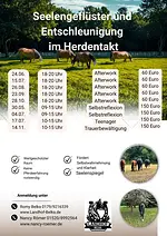 Afterwork „Seelengeflüster im Herdentakt” Einfach sein – gehalten von Mensch & Pferd mit Nancy Römer & Romy Belka