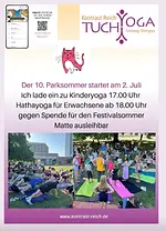 Hatha-Yoga im Rahmen des Parksommers mit Heike Seewald-Blunert