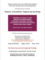 Mantra- & Kraftlieder Singkreis – Gemeinsam frei und fröhlich musizieren mit Ann König & Freunden